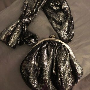 Betsey Johnson Sequin Bow Mini Bag